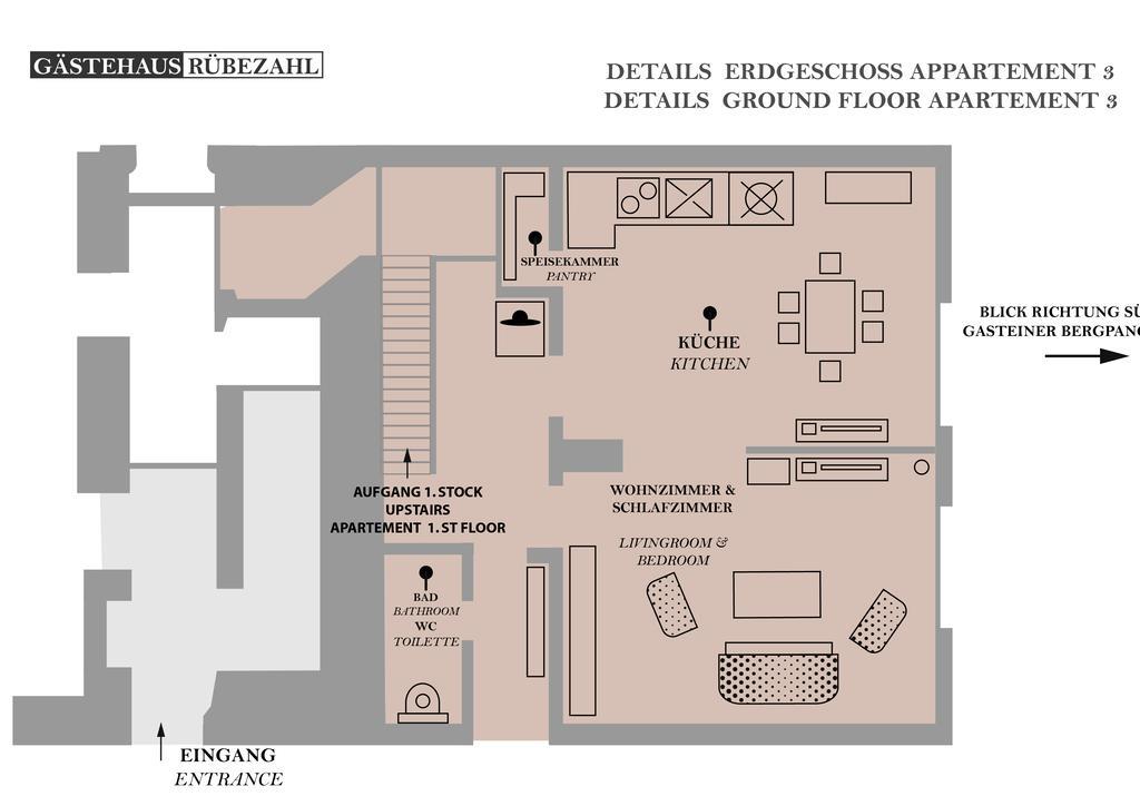 Gaestehaus Ruebezahl Bad Hofgastein Bilik gambar