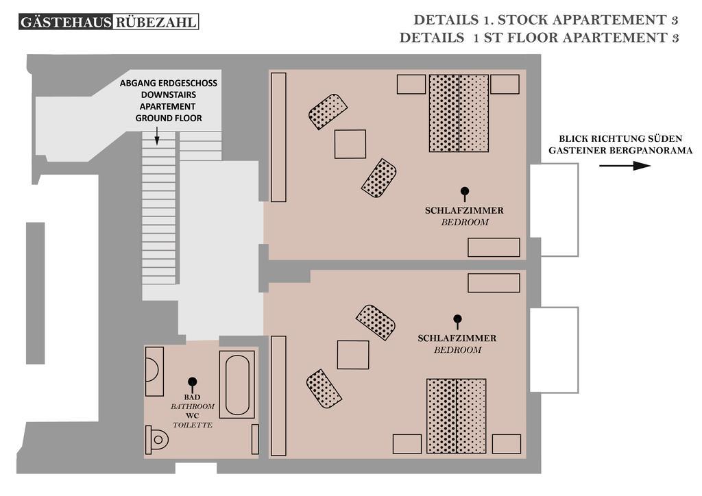 Gaestehaus Ruebezahl Bad Hofgastein Bilik gambar